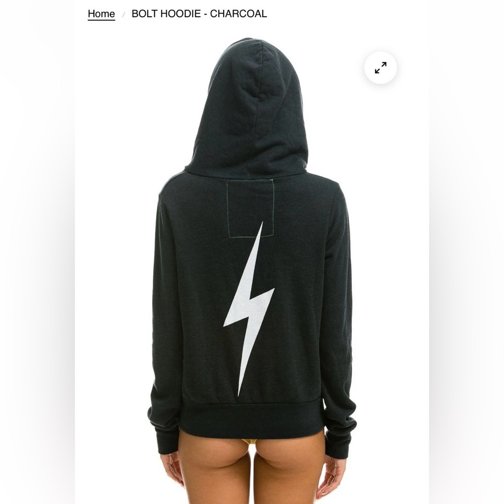 Aviator Nation NWT Bolt Zip Hoodie SZ M